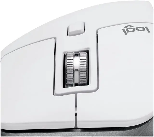 Alt view image 4 of 6 - Logitech - MX Master 3S Wireless Laser Mouse with Ultrafast Scrolling - Pale Gray 910-006558