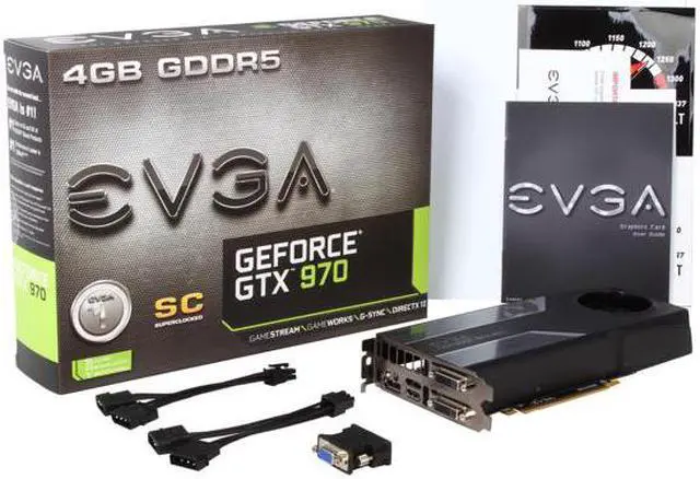 Alt view image 7 of 7 - EVGA GeForce GTX 970 4GB SC GAMING, Silent Cooling Video Graphics Card 04G-P4-1972-KR