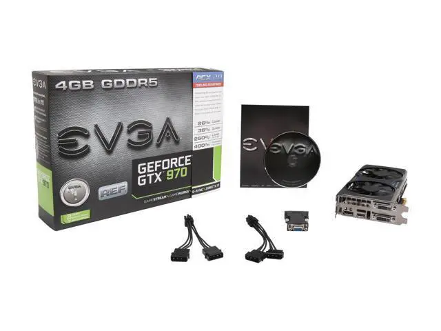 Alt view image 6 of 6 - EVGA GeForce GTX 970 4GB DirectX 12 04G-P4-2976-KR 256-Bit GDDR5 PCI Express 3.0 SLI Support ACX 2.0 Video Graphics Card