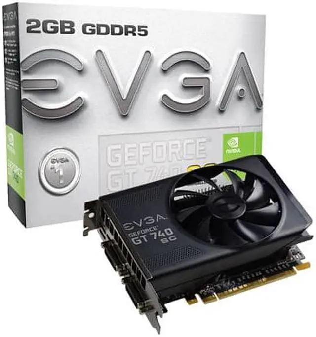 Alt view image 6 of 6 - EVGA GeForce GT 740 2GB 02G-P4-3747-KR 128-Bit GDDR5 PCI Express 3.0 x16 Video Graphics Card