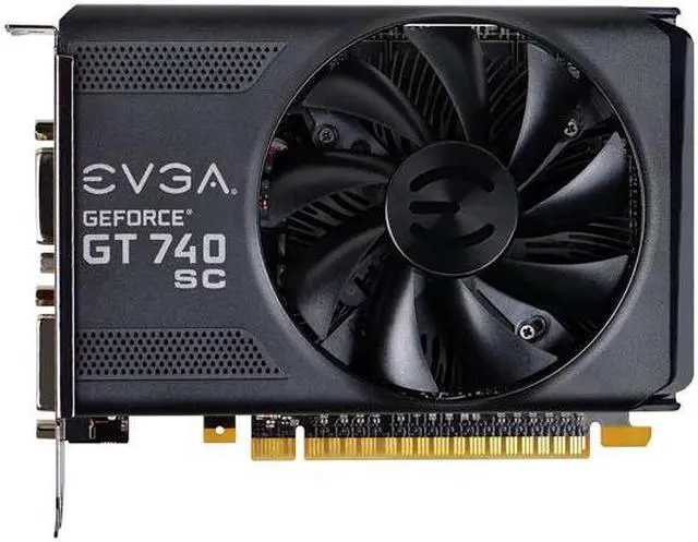Alt view image 3 of 6 - EVGA GeForce GT 740 2GB 02G-P4-3747-KR 128-Bit GDDR5 PCI Express 3.0 x16 Video Graphics Card