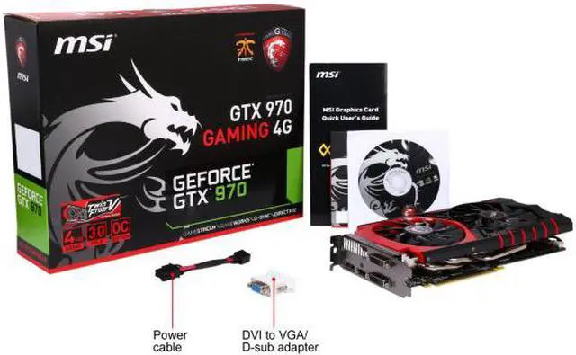 Alt view image 6 of 6 - MSI GeForce GTX 970 GAMING 4G 4GB Video Graphics Card