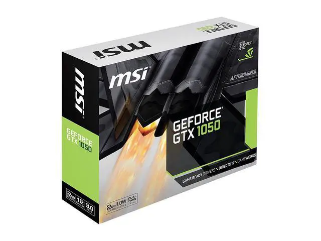 Alt view image 7 of 7 - MSI GeForce GTX 1050 DirectX 12 2GB 128-Bit GDDR5 PCI Express 3.0 x16 HDCP Ready Low Profile GTX 1050 2GT LP Video Graphics Card