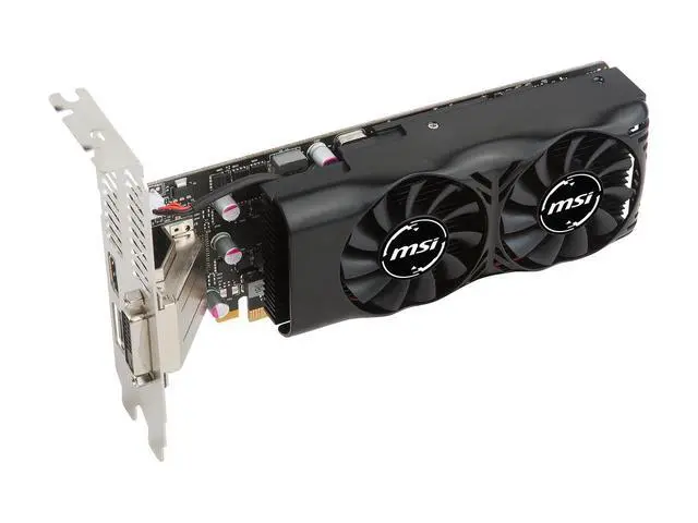 Alt view image 4 of 7 - MSI GeForce GTX 1050 DirectX 12 2GB 128-Bit GDDR5 PCI Express 3.0 x16 HDCP Ready Low Profile GTX 1050 2GT LP Video Graphics Card