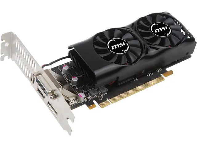 Alt view image 3 of 7 - MSI GeForce GTX 1050 DirectX 12 2GB 128-Bit GDDR5 PCI Express 3.0 x16 HDCP Ready Low Profile GTX 1050 2GT LP Video Graphics Card