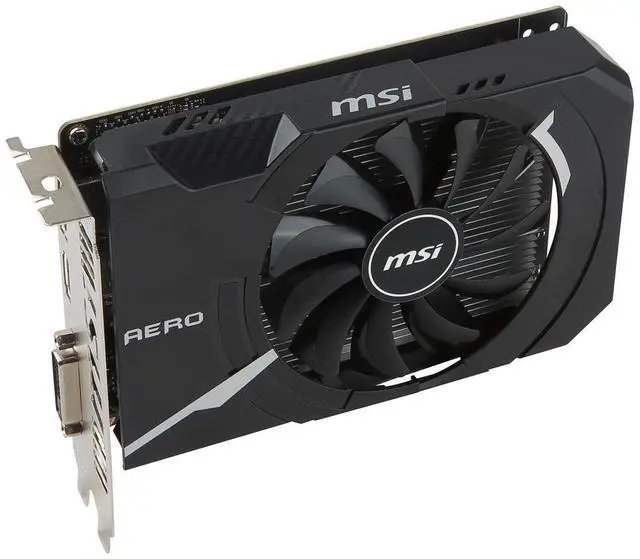 Alt view image 3 of 7 - MSI GeForce GTX 1050 Ti DirectX 12 4GB 128-Bit GDDR5 PCI Express 3.0 x16 HDCP Ready GTX 1050 Ti AERO ITX 4G OC Video Graphics Card