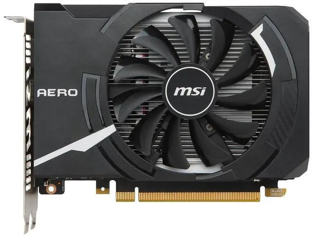 Main image of MSI GeForce GTX 1050 Ti DirectX 12 4GB 128-Bit GDDR5 PCI Express 3.0 x16 HDCP Ready GTX 1050 Ti AERO ITX 4G OC Video Graphics Card
