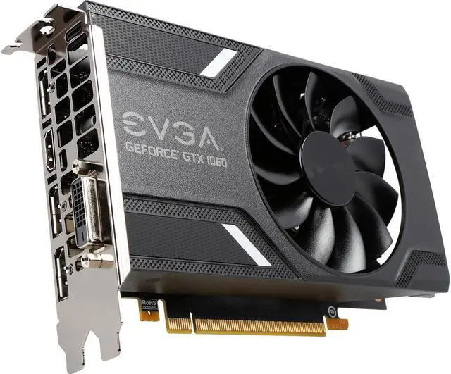 Alt view image 3 of 7 - EVGA GeForce GTX 1060 GAMING 6GB, ACX 2.0 (Single Fan), 06G-P4-6161-KR, GDDR5, DX12 OSD Support (PXOC), Only 6.8 Inches Video Graphics Card