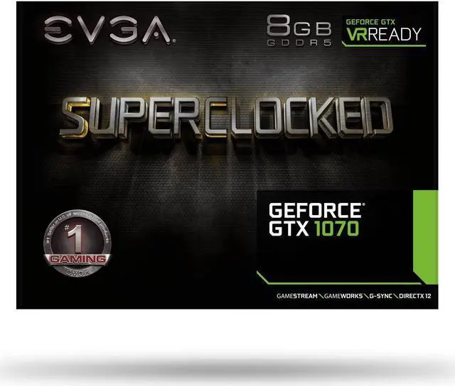 Alt view image 6 of 7 - EVGA GeForce GTX 1070 SC GAMING ACX 3.0 8GB, 08G-P4-6173-KR, GDDR5, LED, DX12 OSD Support (PXOC) Video Graphics Card