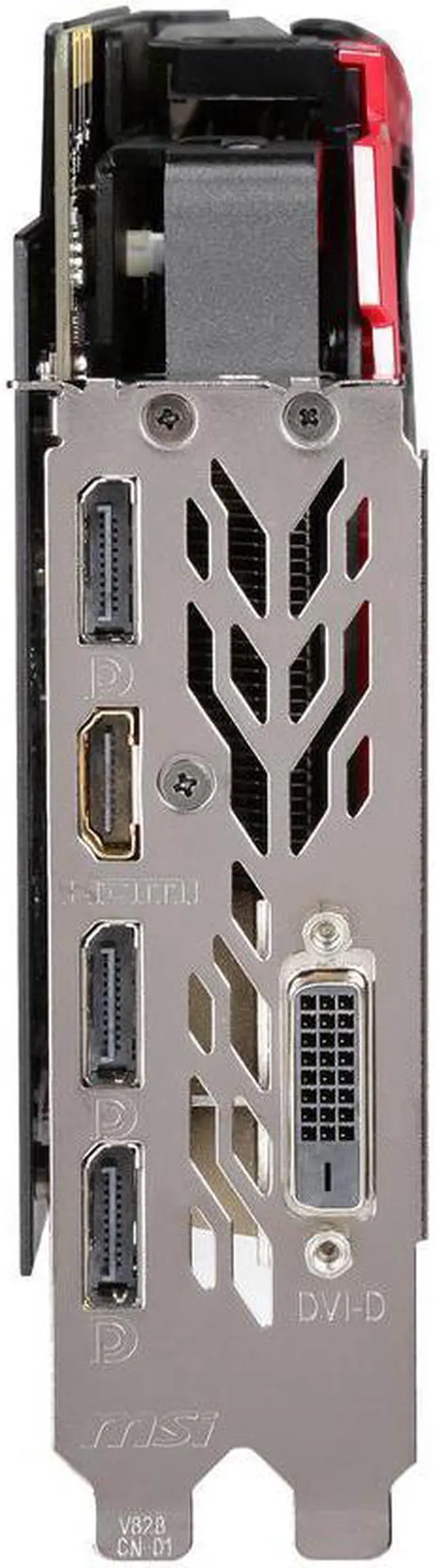 Alt view image 4 of 5 - MSI Gaming GeForce GTX 1080 8GB GDDR5X SLI DirectX 12 VR Ready Graphics Card (GTX 1080 GAMING X 8G)