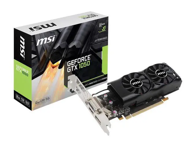 Alt view image 4 of 4 - MSI GeForce GTX 1050 DirectX 12 GTX 1050 2GT LP 2GB 128-Bit GDDR5 PCI Express 3.0 x16 HDCP Ready Low Profile Video Cards