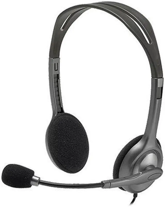 Main image of Logitech Stereo Headset H111 - Stereo - Mini-phone - Wired - 32 Ohm - 20 Hz - 20 KHz - Over-the-head - Binaural - Supra-aural - 5.91 Feet Cable