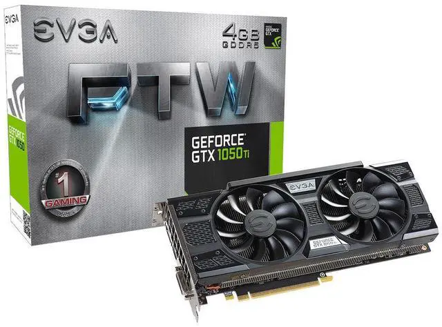 Alt view image 4 of 4 - EVGA GeForce GTX 1050 Ti FTW GAMING ACX 3.0, 04G-P4-6258-KR, 4GB GDDR5, DX12 OSD Support (PXOC)