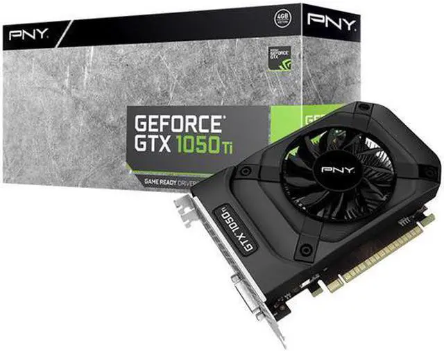 Alt view image 4 of 4 - PNY GeForce GTX 1050 Ti DirectX 12 VCGGTX1050T4PB 4GB 128-Bit GDDR5 PCI Express 3.0 x16 HDCP Ready Video Card