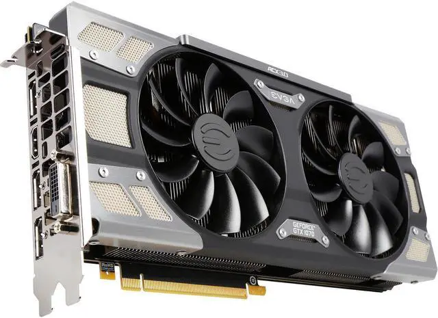Alt view image 2 of 5 - EVGA GeForce GTX 1070 FTW GAMING ACX 3.0, 8GB GDDR5, RGB LED, 10CM FAN, 10 Power Phases, Double BIOS, DX12 OSD Support (PXOC) Graphics Card 08G-P4-6276-KR