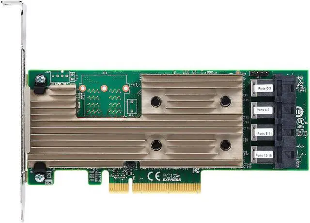 Alt view image 2 of 8 - LSI 9305-16i PCI-Express 3.0 x8 Low Profile SAS Host Bus Adapter