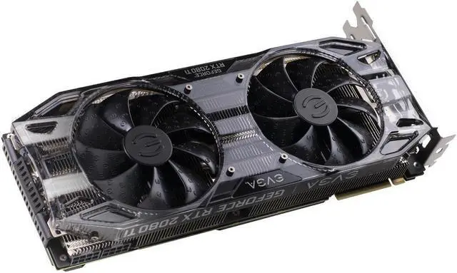 Alt view image 4 of 6 - EVGA GeForce RTX 2080 Ti Black Edition Gaming, 11GB GDDR6, Dual HDB Fans & RGB LED Graphics Card 11G-P4-2281-KR