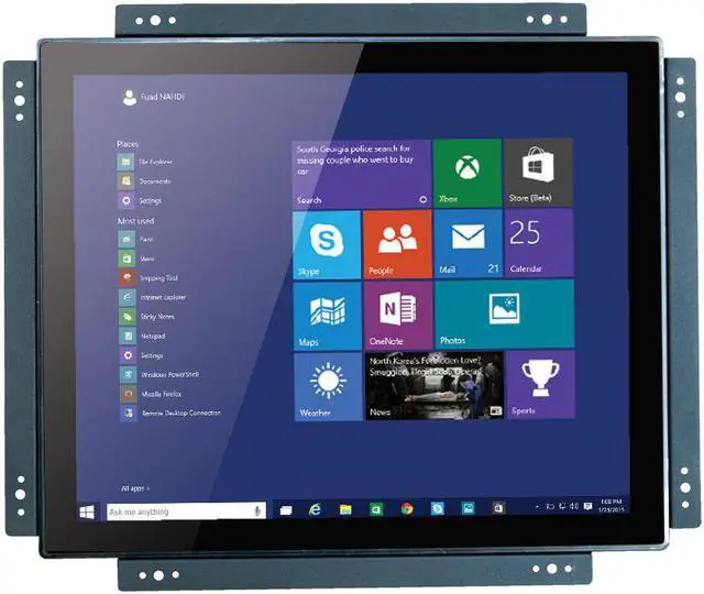 Main image of 17 Inch Open Frame Design Touch Screen Monitor Display with VESA & Rear Mounting Bracket for Kiosk Industrial Automation POS Retail Self-Service