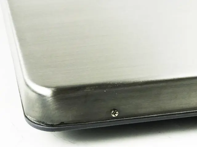 Alt view image 5 of 7 - Extra Large Platform 22" x 18" Stainless Steel 400lb Heavy Duty Digital Postal Shipping Scale, Powered by Batteries or AC Adapter, Great for Floor Bench Office Weight Weighing