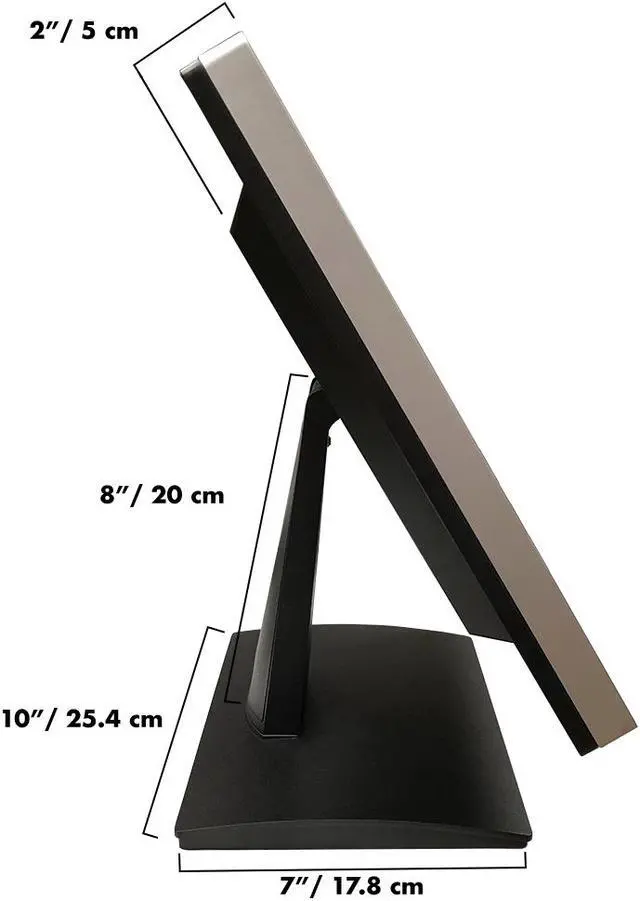 Alt view image 3 of 7 - 23.6 Inch Pro Capacitive LED Backlit Multi-Touch HDMI Monitor, 16:9 Display 1920 X 1080, True Flat Seamless Design Touchscreen, Great for Office, POS, Retail, Restaurant, Bar, Gym, Warehouse