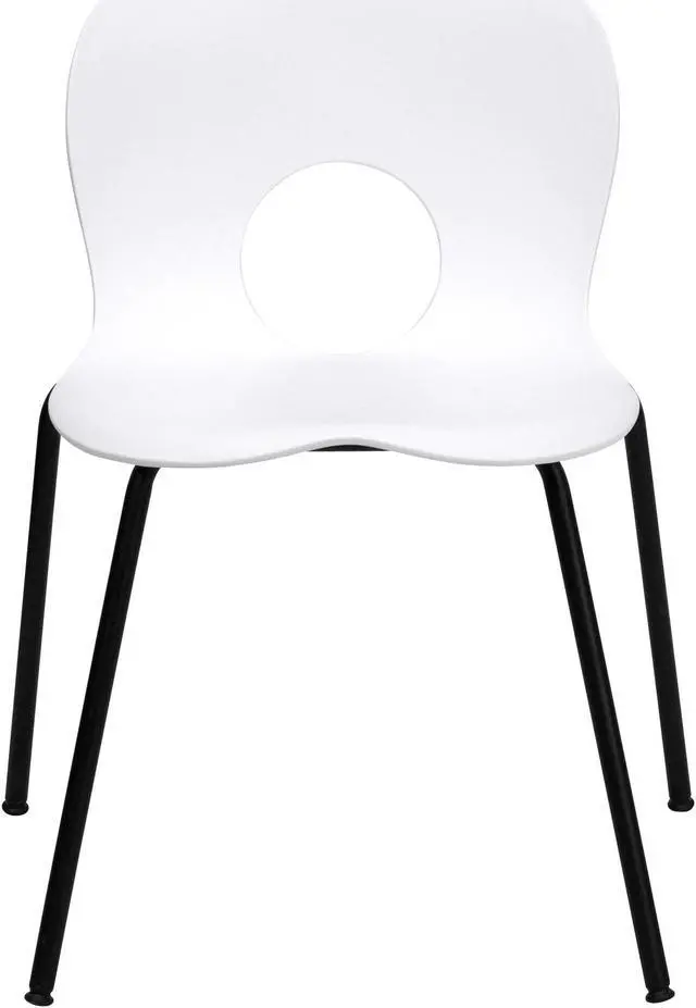 Main image of HERCULES Series Crown Back Stacking Banquet Chair in Black Fabric - Silver Frame