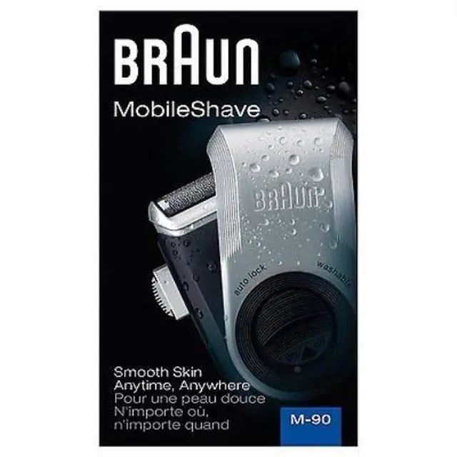 Alt view image 2 of 7 - Procter and Gamble 10069055857912 Braun Mobile Shaver Silver M90