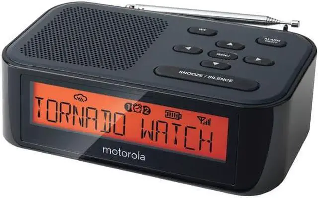 Alt view image 7 of 11 - MOTOROLA MWR815 Desktop Weather Radio