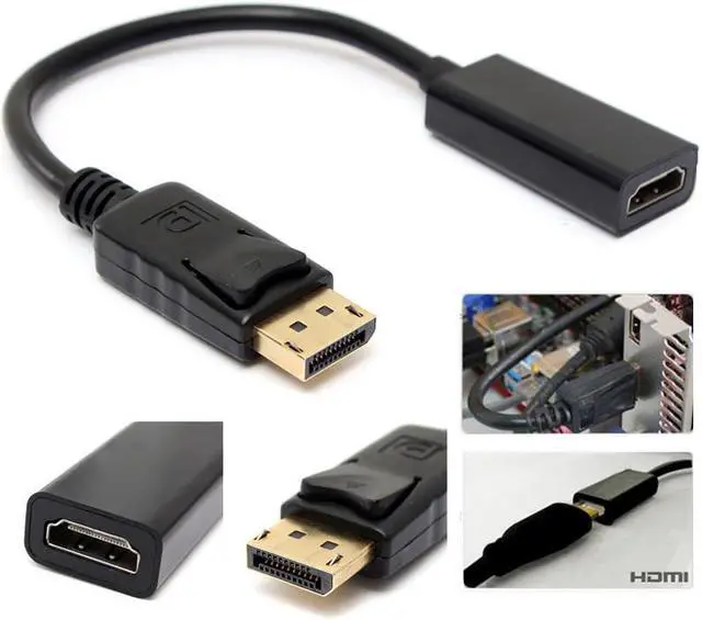 Main image of New DP Displayport Male to HDMI Female Cable Converter Adapter 1080P for PC HP/DELL