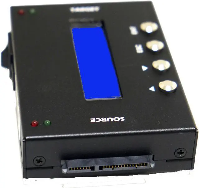 Alt view image 2 of 5 - EZ Dupe HDmini 1 to 1 Hard Drive Duplicator - 3.5" & 2.5" SATA HDD / SSD Storage Mini Compact Copier 9GB/Min (up to 150MB/Sec) with DoD Compliant Data Eraser (DM-HS0-2H1B)