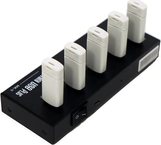 Alt view image 6 of 8 - [New Update Version] EZ DUPE 1 to 4 MiniUSB Plus MK II Duplicator - 2GB/Min - Standalone Portable USB Flash Drive Copier (DM-FU0-5V04B-V2)