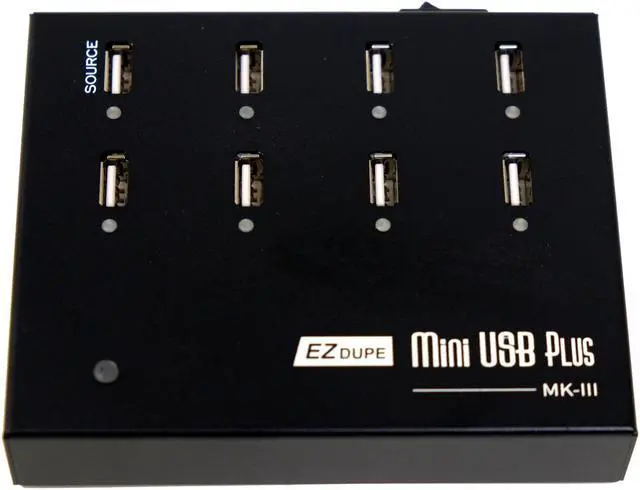 Alt view image 4 of 5 - [New Update Version] EZ DUPE 1 to 7 MiniUSB Plus MK III Duplicator - Standalone USB Flash Media Thumb Drive Compact Copier (DM-FU0-8V07B)