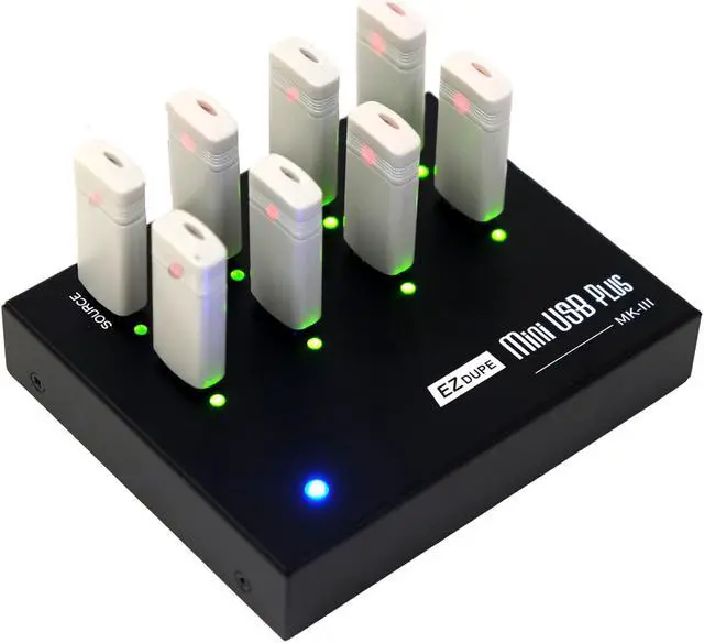 Main image of [New Update Version] EZ DUPE 1 to 7 MiniUSB Plus MK III Duplicator - Standalone USB Flash Media Thumb Drive Compact Copier (DM-FU0-8V07B)