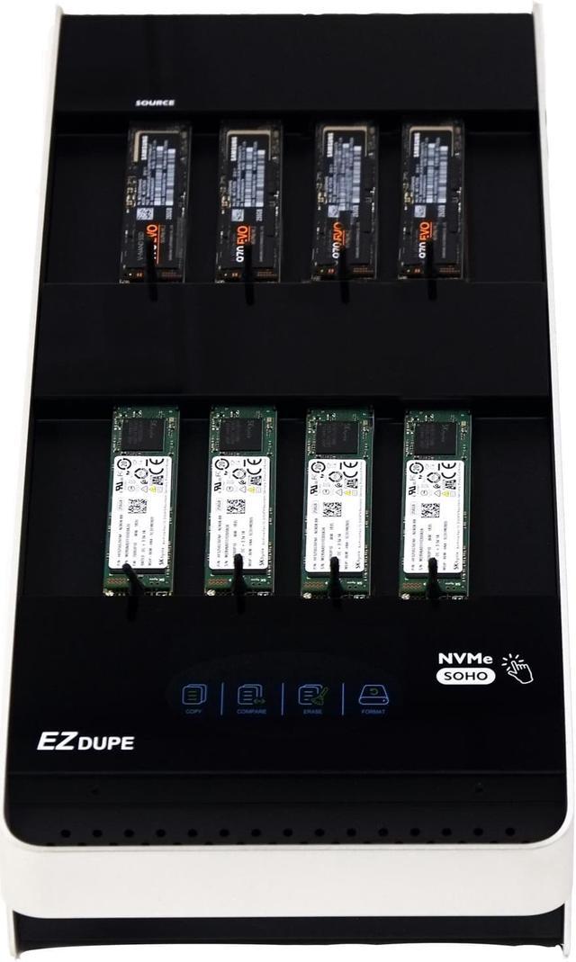 EZ DUPE SOHO Touch M.2 NVMe MKII Duplicator - 1 to 7 Cloner & Wiper for M2 (PCIe  NVMe) & M.2 SATA NGFF AHCI B-Key M-Key B+M Key (SOHO Series) 