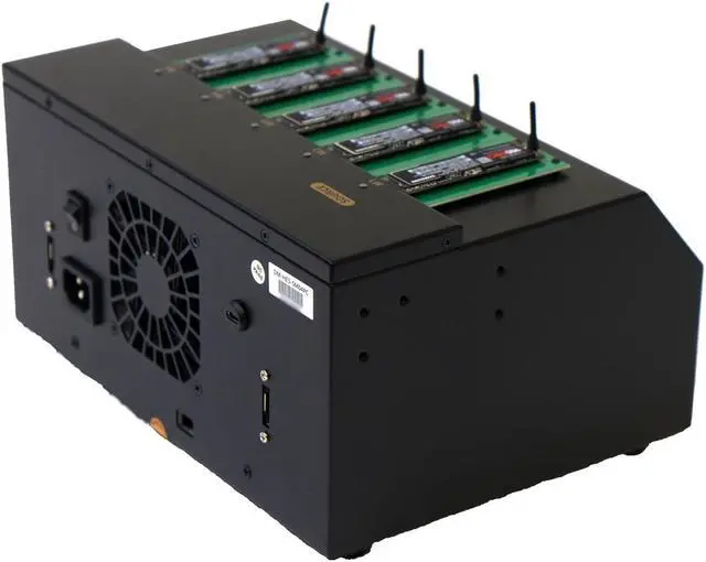 Alt view image 6 of 6 - EZ DUPE 1 to 4 M.2 NVMe Cyclone Duplicator - 18GB/Min - Standalone Copier & Eraser/Sanitizer for Multiple PCIe M2 SATA modules & SSD Solid State Drives (DM-HE3-5M04PC)
