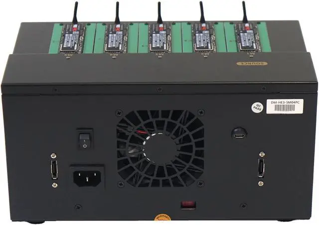 Alt view image 5 of 6 - EZ DUPE 1 to 4 M.2 NVMe Cyclone Duplicator - 18GB/Min - Standalone Copier & Eraser/Sanitizer for Multiple PCIe M2 SATA modules & SSD Solid State Drives (DM-HE3-5M04PC)