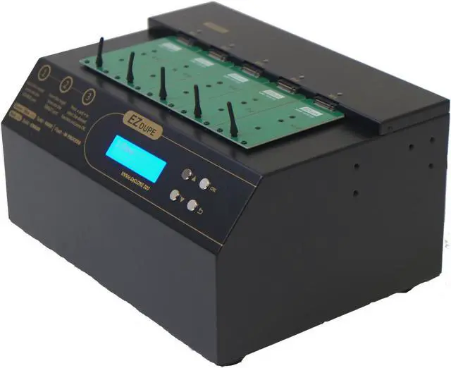 Alt view image 4 of 6 - EZ DUPE 1 to 4 M.2 NVMe Cyclone Duplicator - 18GB/Min - Standalone Copier & Eraser/Sanitizer for Multiple PCIe M2 SATA modules & SSD Solid State Drives (DM-HE3-5M04PC)