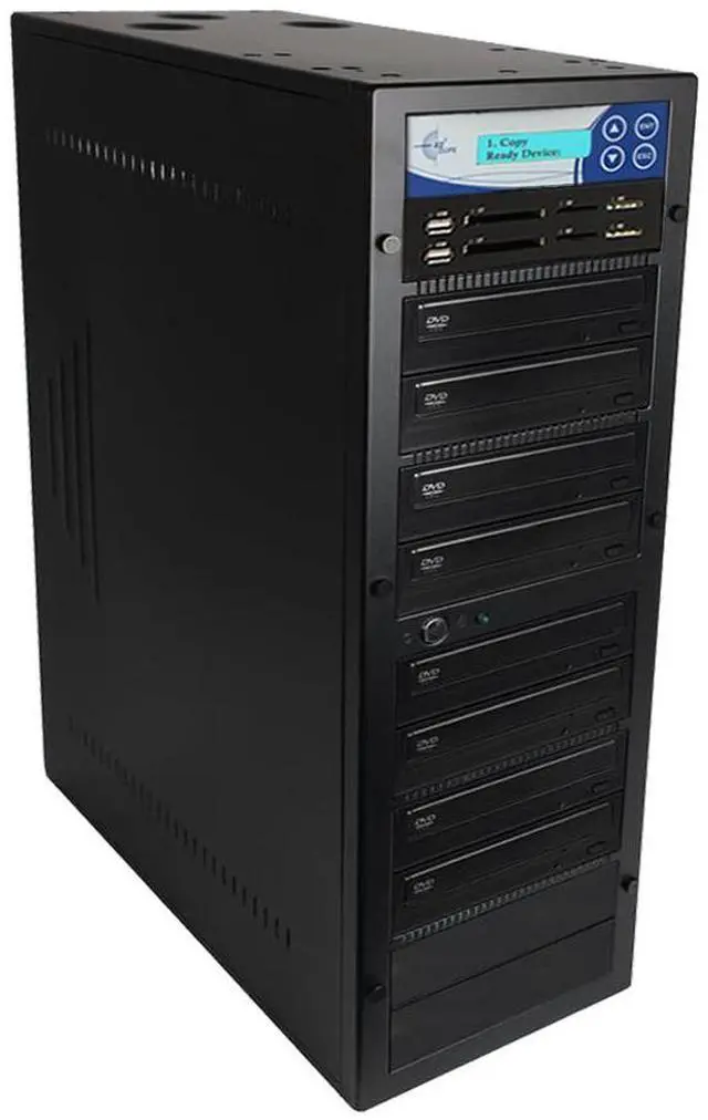 Alt view image 2 of 2 - EZ Dupe Media Mirror Plus Flash Memory & Disc to Memory/Disc Duplicator with 1-7 DVD/CD Burners (with Memory Stick (MS), CompactFlash (CF), Secure Digital (SD), USB Slots) M1007-SSP