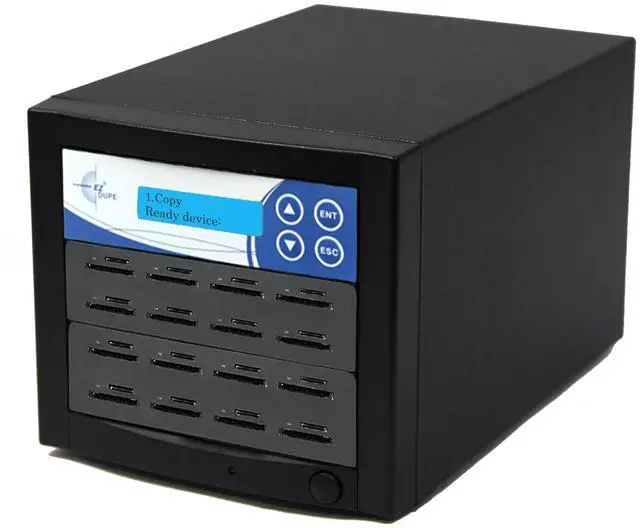 Alt view image 2 of 3 - EZ DUPE 1 to 15 SD Pantera Duplicator - 2GB/Min - Multiple Secure Digital & MicroSD SDHC SDXC Micro Flash Drive Memory Card Standalone Copier & DoD Compliant Eraser/Sanitizer - 35MB/Sec (SDC15-SSP)
