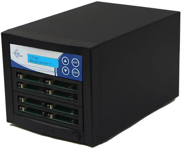 Alt view image 2 of 3 - EZ DUPE 1 to 7 CF Pantera Duplicator - 2GB/Min - Multiple CompactFlash & MicroDrives Compact Flash Drive Memory Card Standalone Copier & DoD Compliant Eraser/Sanitizer - up to 35MB/Sec (F07-ISP)