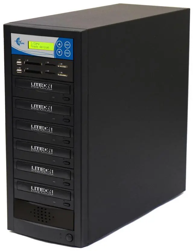 Main image of EZ DUPE 1 to 5 Media Mirror Plus DVD Duplicator - Flash (SD / CF / MS / MMC / USB) & Disc (DVD / CD) to 1 Media / 5 Disc Copy Copier Multimedia Backup (M1005-SSP)