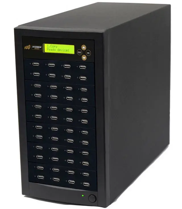 Alt view image 2 of 3 - Acumen Disc 1 to 47 USB Duplicator - 2GB/Min - Multiple Standard-A Flash Media Memory Card Copier & Sanitizer DOD Compliant System - 2.0/3.0 Digital Key Dongle/Thumb Drive Storage 35MB/Sec (AD47-USB)
