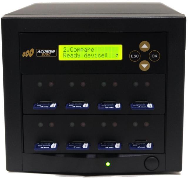 Alt view image 3 of 4 - Acumen Disc 1 to 7 SD Duplicator - 2GB/Min - Multiple Secure Digital & MicroSD SDHC SDXC Micro Flash Drive Memory Card Standalone Copier & DoD Compliant Eraser/Sanitizer - 35MB/Sec  (AD07-SDC)