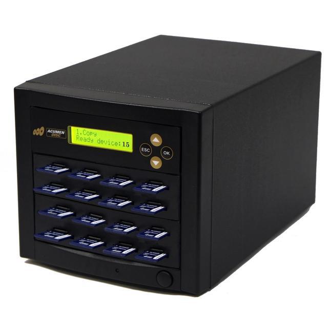 Vinpower SDMiniDup – Duplicatore Standalone Per Schede SD E MicroSD – Copia Da 1 A 3, Modalità RAW, Lettura Forzata E Cancellazione Sicura
