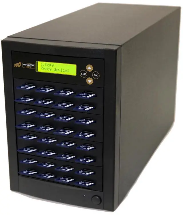Main image of Acumen Disc 1 to 31 SD Duplicator - 2GB/Min - Multiple Secure Digital & MicroSD SDHC SDXC Micro Flash Drive Memory Card Standalone Copier & DoD Compliant Eraser/Sanitizer - 35MB/Sec (AD31-SDC)