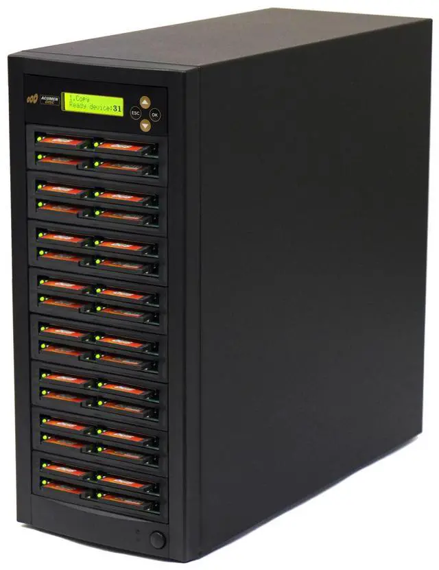 Main image of Acumen Disc 1 to 31 CF Card Duplicator - 2GB/Min - Multiple CompactFlash / MicroDrives Flash Drive Memory Standalone Copier & DoD Compliant Eraser/Sanitizer - Copy Speed up to 35MB/Sec (AD31-CF)