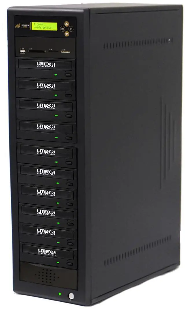 Main image of Acumen Disc 1 to 9 Multimedia Back up DVD Duplicator - Flash Media Memory Drive Memory Stick (MS), CompactFlash (CF), Secure Digital (SD), USB & Disc (DVD/CD) to Disc Copier - AD09-MM