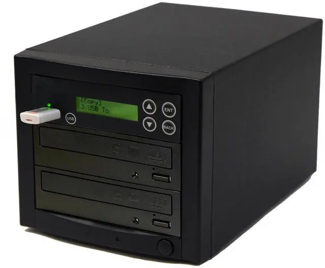 Main image of Acumen Disc USB to Disc Duplicator - Standalone Flash Media Memory Drive / Disc to 1 (DVD/CD) Single Disc Copier Tower System (AD01-USATA)