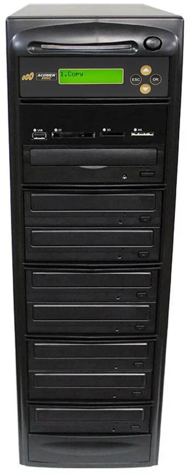 Alt view image 2 of 5 - Acumen Disc 1 to 7 Multimedia Back up Blu-Ray Duplicator - Flash Media Memory Drive Memory Stick (MS), CompactFlash (CF), Secure Digital (SD), USB & Disc (BD/DVD/CD) to Disc Copier - AD07-MMBD