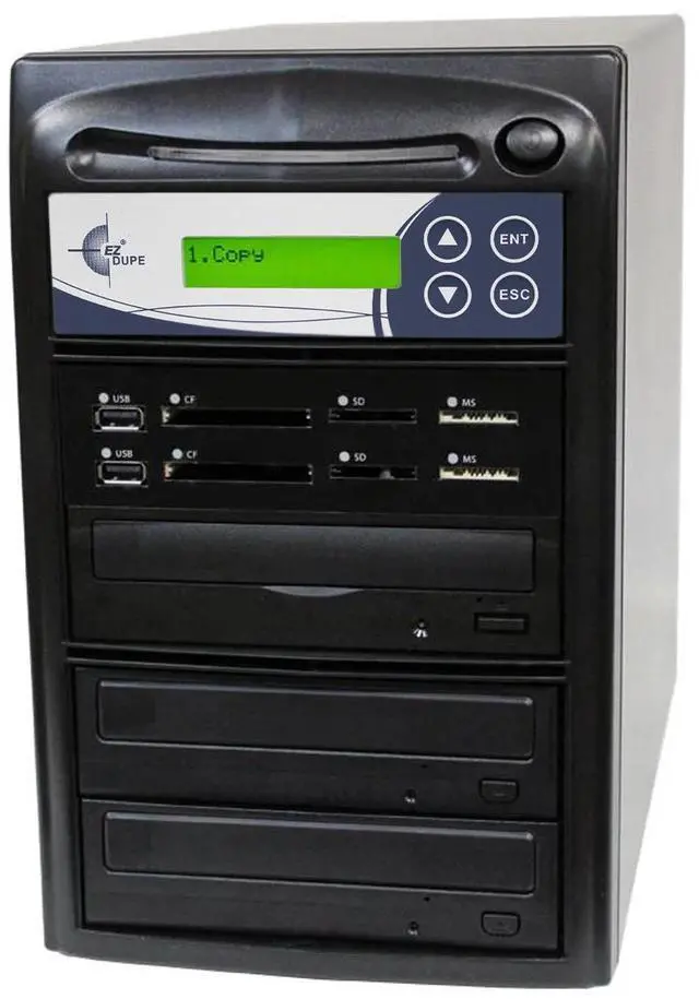 Alt view image 7 of 7 - EZ DUPE 1 to 2 Media Mirror Plus DVD Duplicator - Flash (SD / CF / MS / MMC / USB) & Disc (DVD / CD) to 1 Media / 2 Disc Copy Copier Multimedia Backup (M1002-SSP)