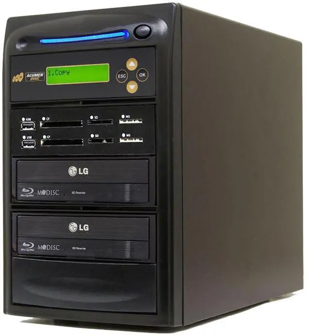 Main image of Acumen Disc CrossOver Bi-Directional Multimedia Flash Memory Copier (CF SD MS USB) to 1-1 CD DVD Blu-Ray Disc Duplicator / Media Converter - Disc to Disc / Flash Memory to Flash Memory (AD01-MMPBD)